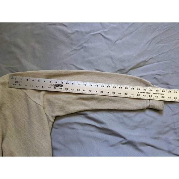 Vintage Izod Sweater Beige Cardigan Button Up 80s Mens Size M - Picture 9 of 9